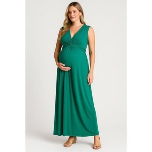 Seraphine Emerald Maternity Maxi Dress Women 4 Resortwear Spring-Summer Vacation